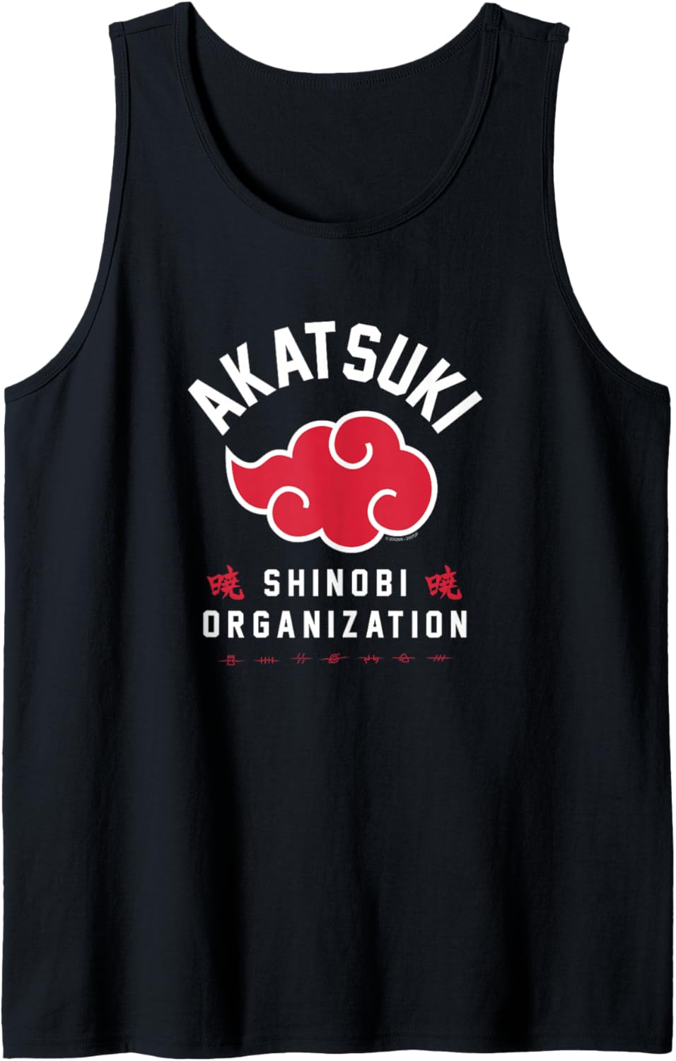 Naruto Shippuden Akatsuki Shinobi Organisation Tank Top