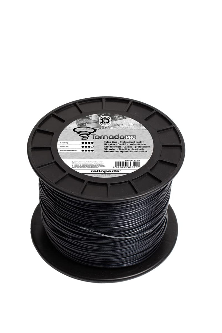 Mähfaden TORNADO Copolymer 3,3mm 109m Trimmerfaden gedreht Nylonfaden