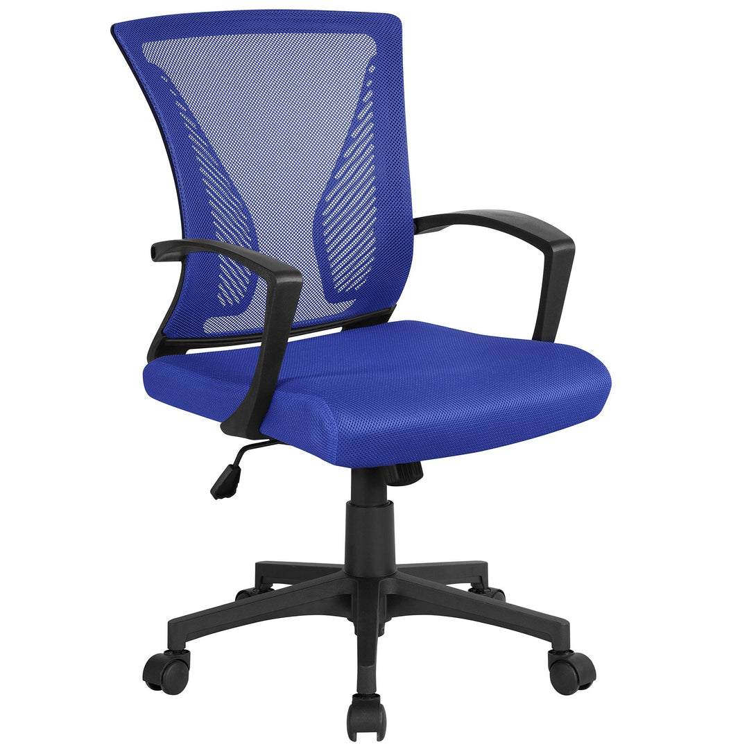 Yaheetech Bürostuhl Schreibtischstuhl ergonomischer Drehstuhl Chefsessel höhenverstellbar Sportsitz