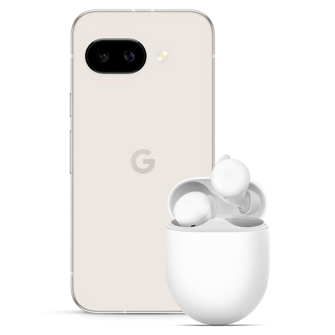 Google Pixel 9a, Porcelain, 128GB + Buds A Mit Buds A Porcelain 128GB, Mit Buds A Porcelain 128GB