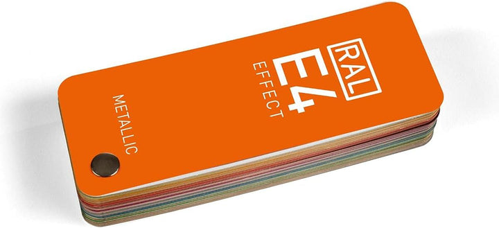 RAL E4 Farbfächer, 70 Metallic-Farben, ganzseitige Farbmuster,