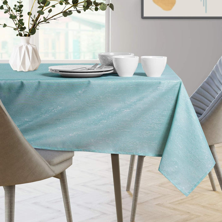 AmeliaHome Tischläufer Set 35x250 cm und 115x250 cm Lotuseffekt Wasserabweisend Schlangenhautmuster