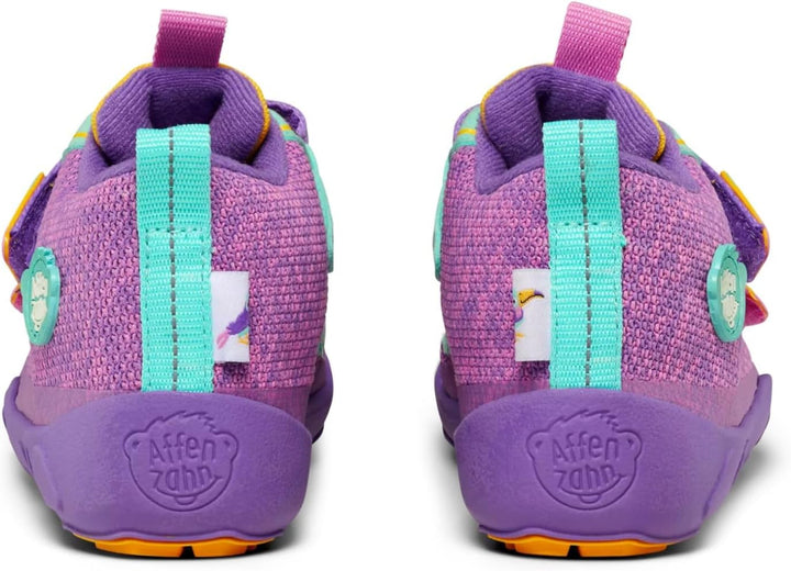 Affenzahn Barfussschuh Baumwolle Lucky Klettverschluss Vegan rutschfest Flexibel Reflektierend für d