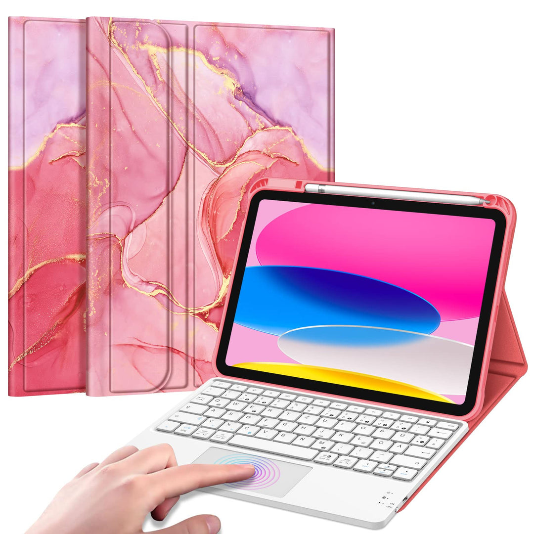 Fintie Tastatur Hülle für iPad 10. Generation 2022, iPad 10 Generation Hülle mit magnetisch Abnehmba
