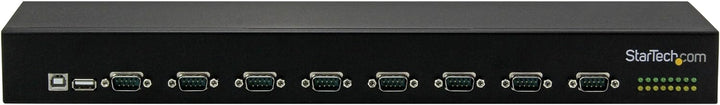 StarTech.com 8 Port USB auf Seriell Adapter Hub, USB auf RS232 Port Adapter mit Daisy Chain, Rackmon