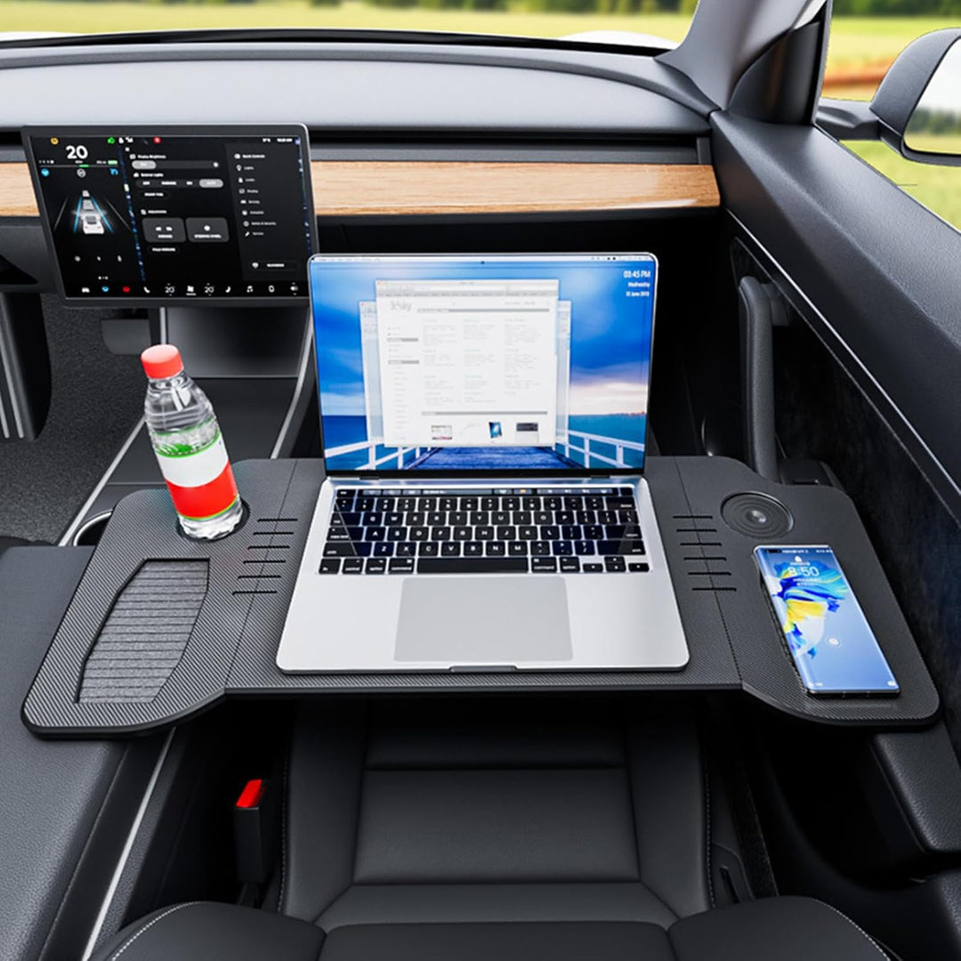 Auto Tisch für Tesla Model 3/Y Faltbares Tablett und Schreibtisch für Laptops, ESS-Tisch für das Len