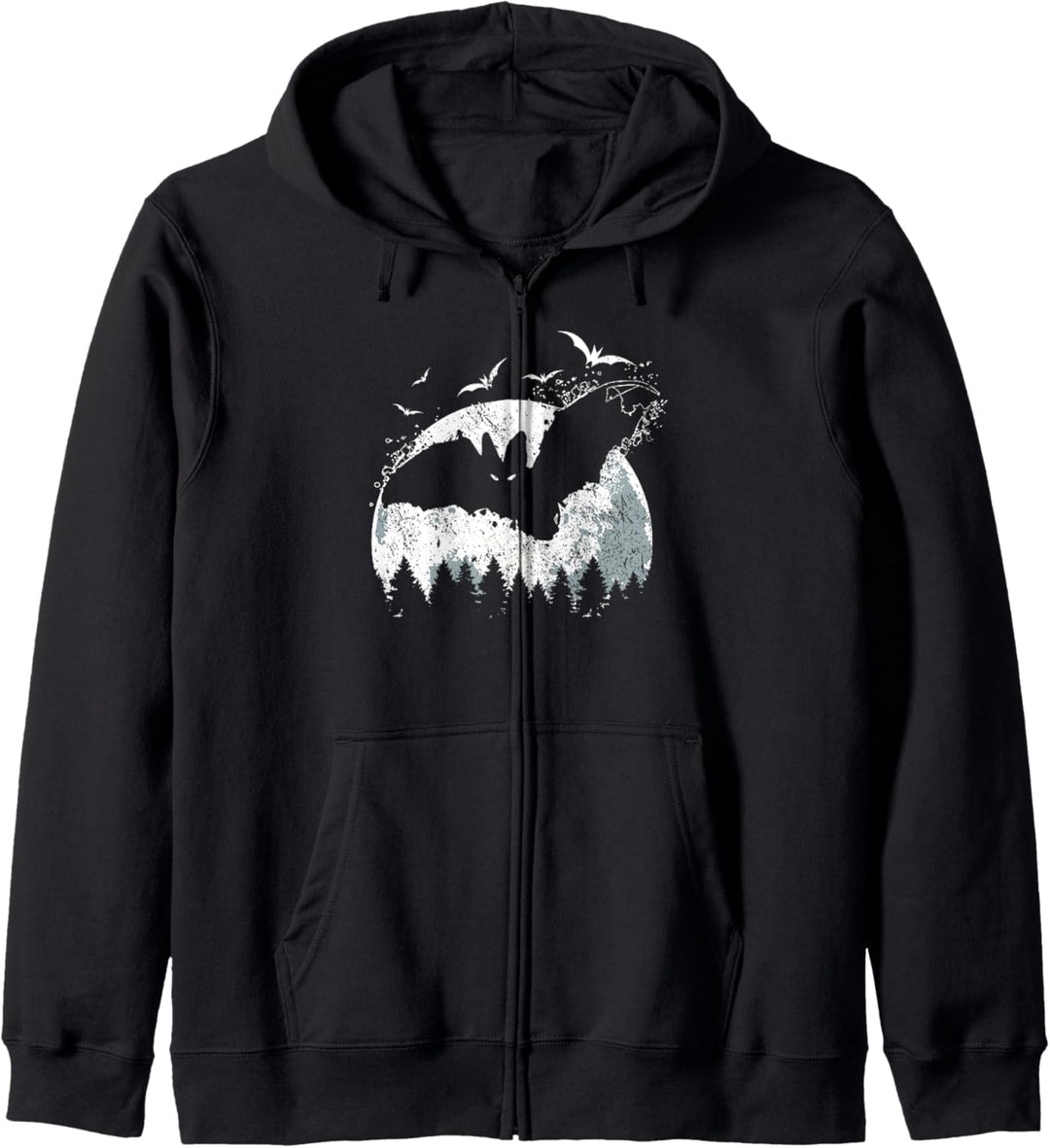 Nacht Fledermaus Kapuzenjacke