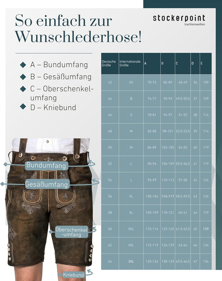 Stockerpoint Herren Hose 44 Bison Gespeckt, 44 Bison Gespeckt