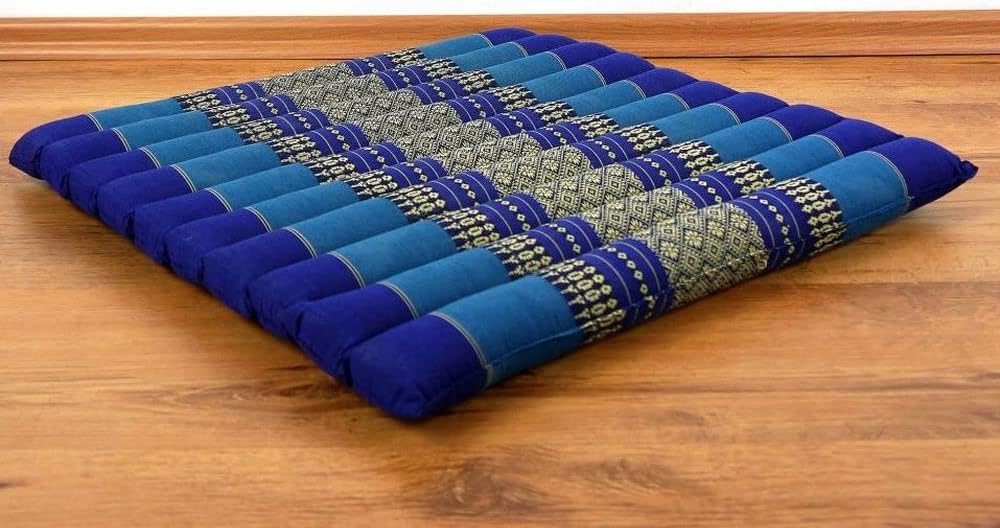 livasia Meditationsset L, Yogaset mit Kissen und Matte, Pouf, Yogamatte und Yogakissen mit Kapok han