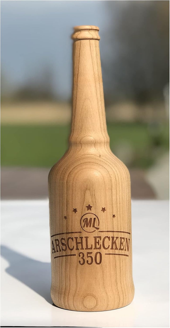 Flaschenöffner Automatik Echtholz " Original Arschlecken350 "