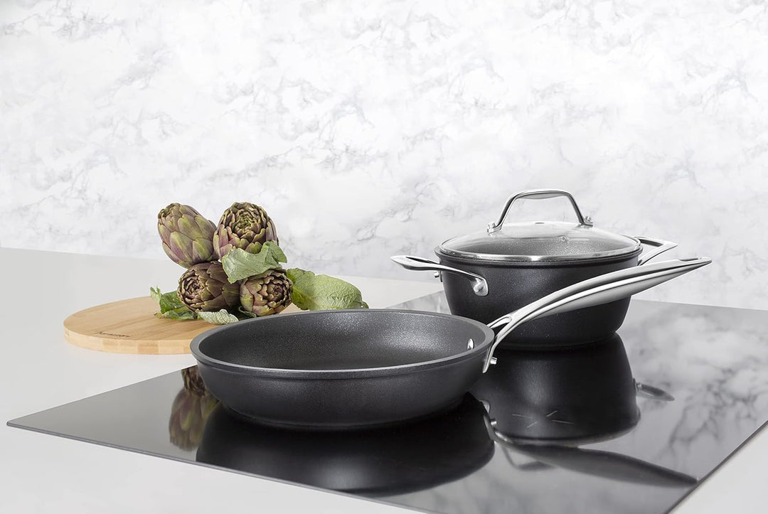 Barazzoni 85565612898 Black Titan Pro, Aluminium Wok 28 cm, Wok 28 cm
