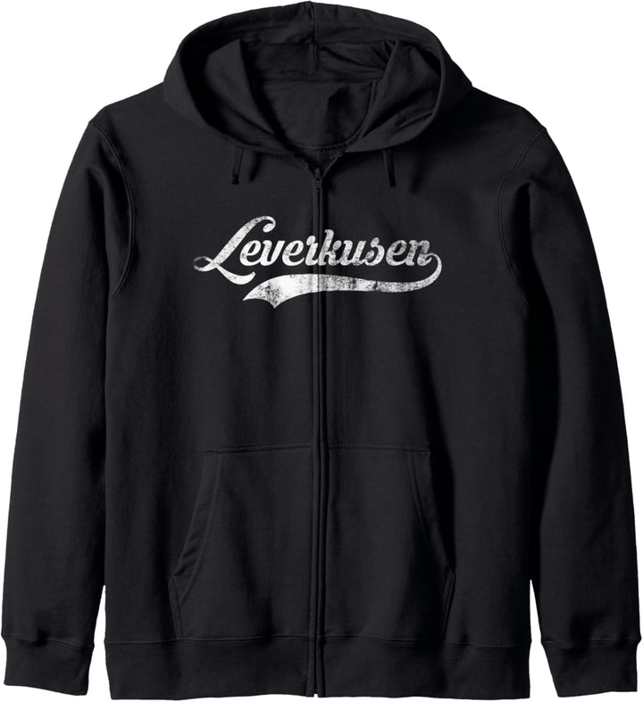 Leverkusen Stadt Vintage Design - Cool Old School Kapuzenjacke