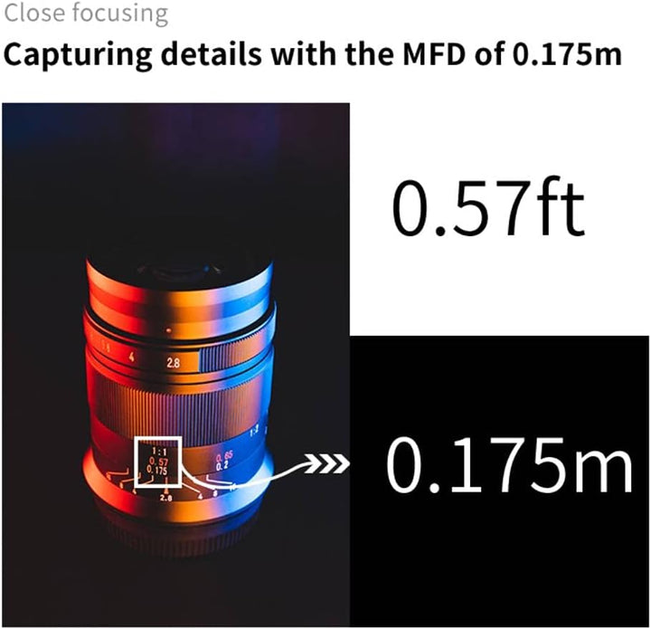 7artisans 60 mm F2.8 Mark II Makro manueller Fokus-Kameraobjektiv APS-C spiegellose Kameralinse für