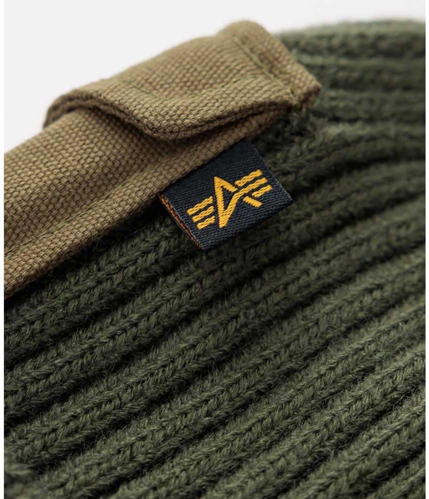 ALPHA INDUSTRIES Unisex Beanie-Mütze Utility Beanie Warmes Unisex Beanie Einheitsgrösse Dark Olive,