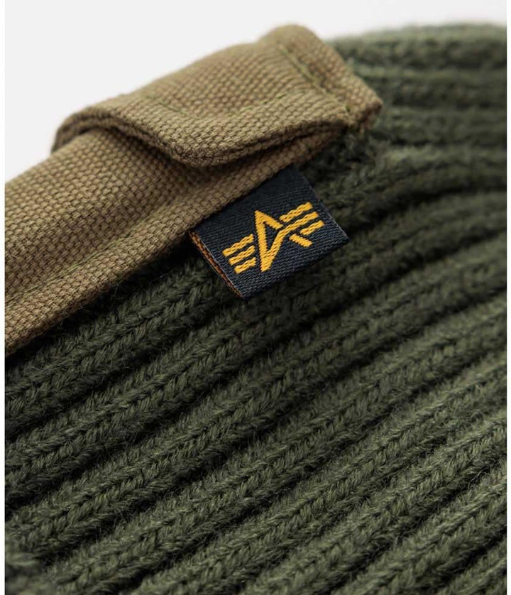 ALPHA INDUSTRIES Unisex Beanie-Mütze Utility Beanie Warmes Unisex Beanie Einheitsgrösse Dark Olive,