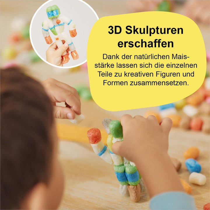 Playmais Anniversary Box 2025 | 1000 Teile | Bastelset | natürliches Spielzeug | inkl. Schwämmchen,