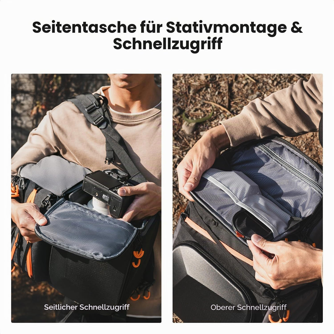 K&F CONCEPT Professionelle Kamerarucksack 25L,Grosse Fotorucksack Wasserdichte, Camera backpack für