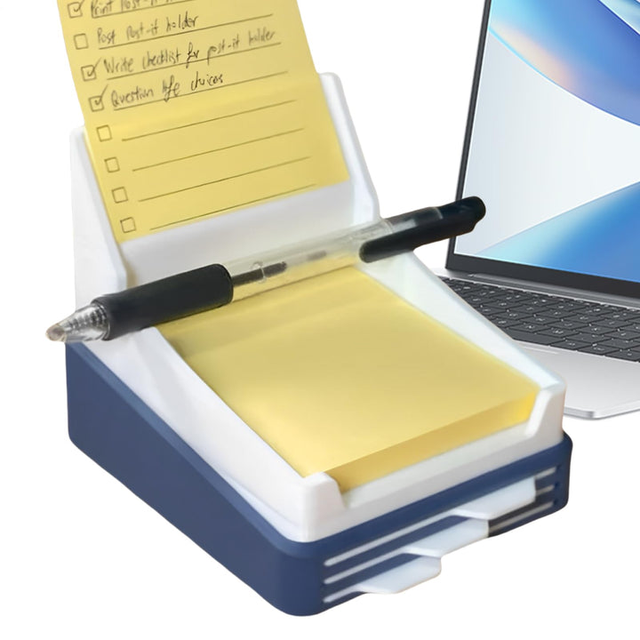 Sticky Note Holder, Memo Pad Organizer, 10 x 11 x 9 cm/3,9 x 4,3 x 3,5 Zoll Desktop Storage Box, Kee