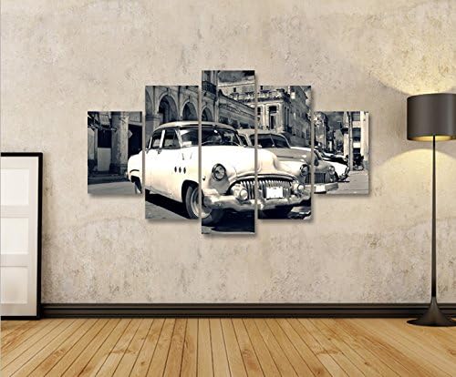 islandburner Bild Bilder auf Leinwand Taxi Cuba V2 Havanna MF XXL Poster Leinwandbild Wandbild Dekoa