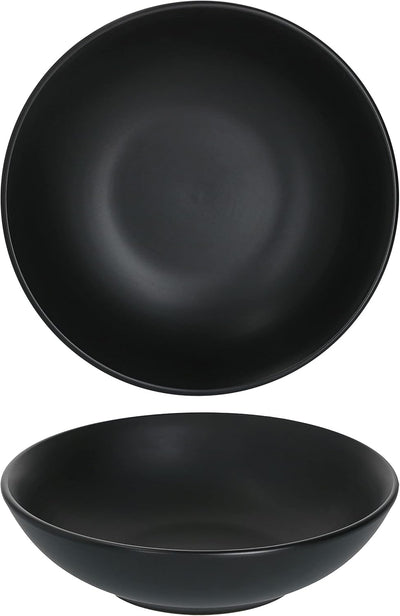 MamboCat Nero Bianco 4er Set Suppenteller tief I 550ml I Ø 20,5 cm I 4 Personen I weisses & schwarze