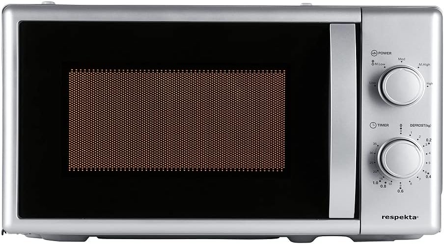 respekta Mikrowelle Unterbau Stand Mikrowelle Farbe silber 700 watt