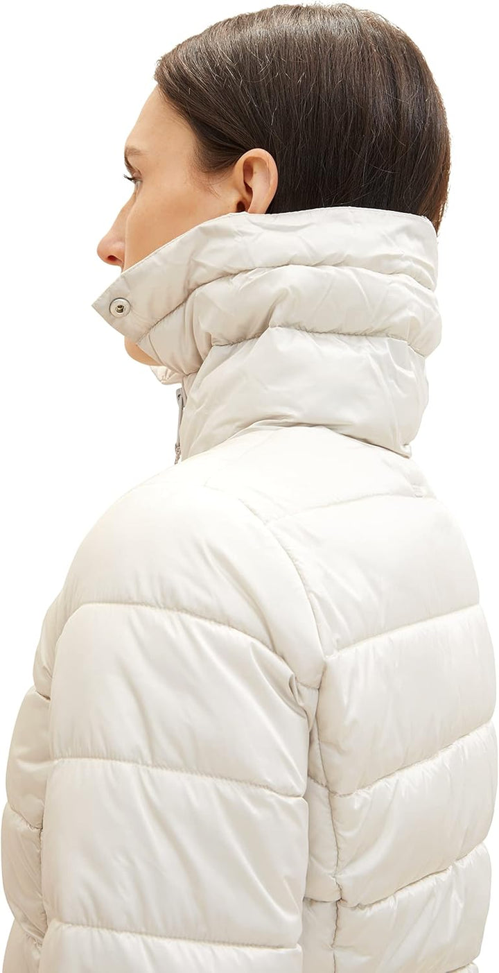 TOM TAILOR Damen Lightweight Steppjacke M 16339 - Clouds Grey, M 16339 - Clouds Grey