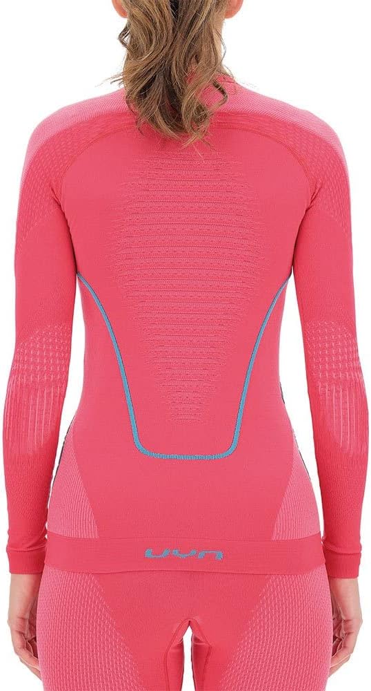 UYN Damen Evolutyon Langarmshirt, Strawberry/Pink/Turquoise, XS
