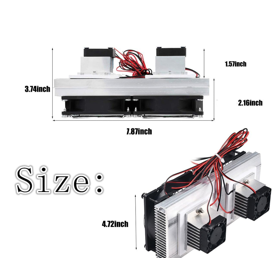 Lsgoodcare DC 12V DIY Thermoelektrisches Peltier-Kühlsystem Halbleiter-Kühler-Kühlkörper-Bausatz, 2