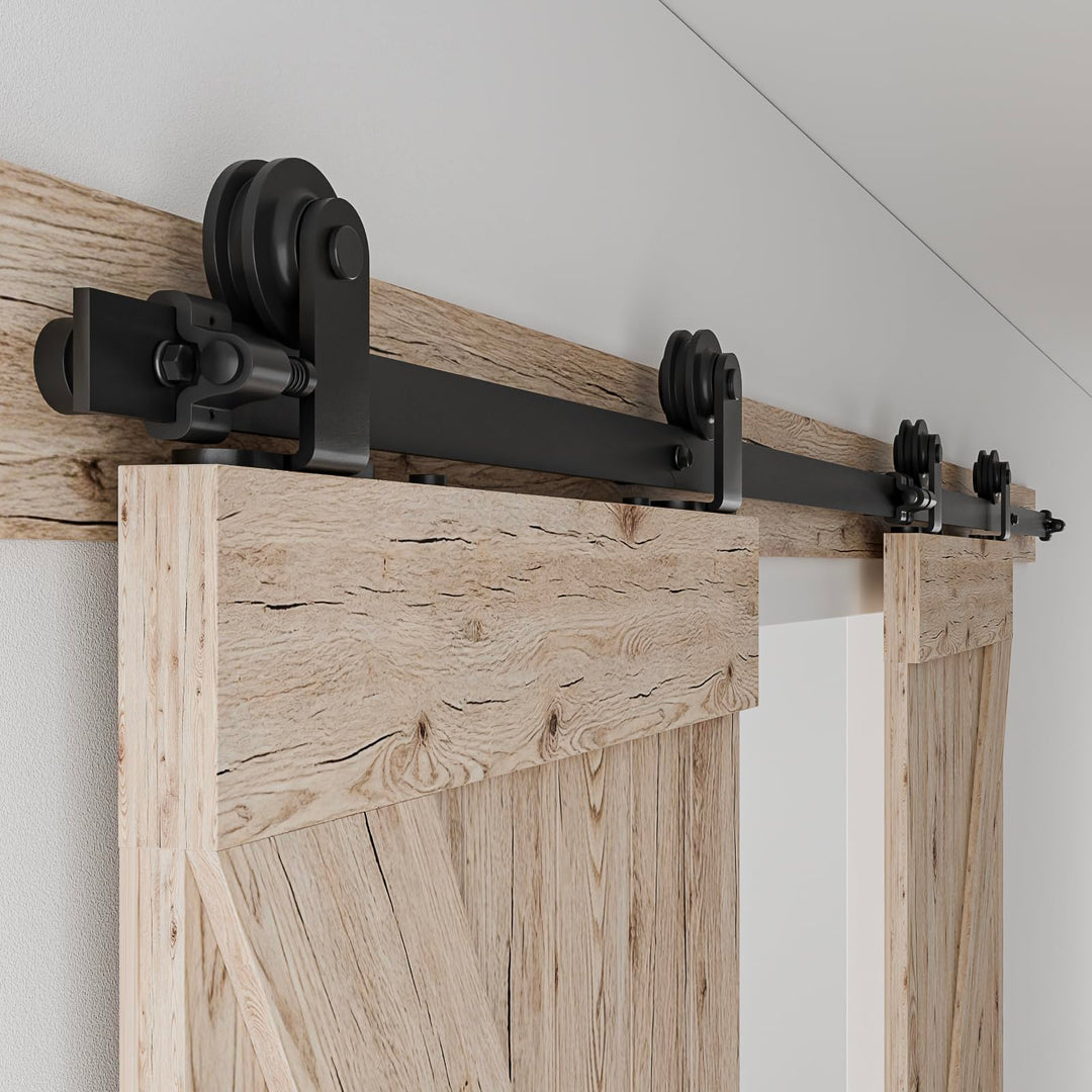 Schiebetürbeschlag Doppeltür 325cm Schiebetüren Schiebetürsystem Komplettset Laufschiene Rollen Set