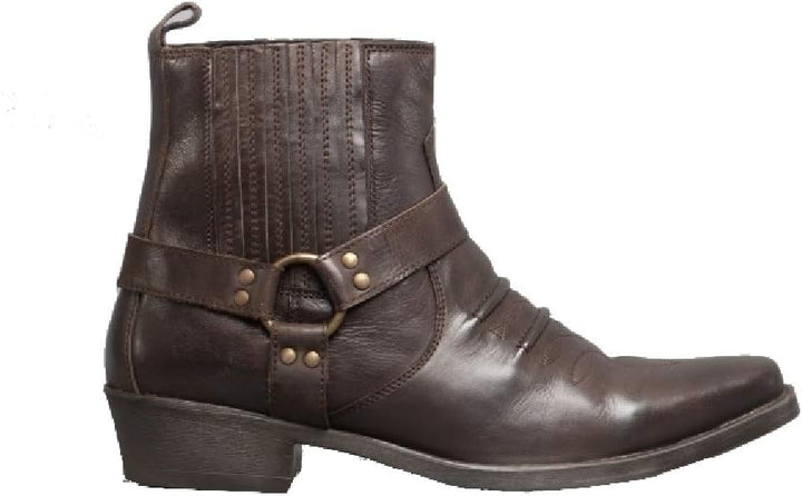 Cowboystiefel von Us Brass, in Hellbraun, Braun und Schwarz, Schwarz - schwarz - Grösse: 46.5 EU