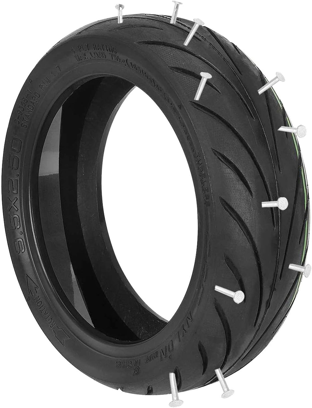 9,5 x 2,50 Selbstreparierende Reifen für NIU KQi3 Sports/Pro/Max Elektroroller, 9,5 Zoll Tubeless Re