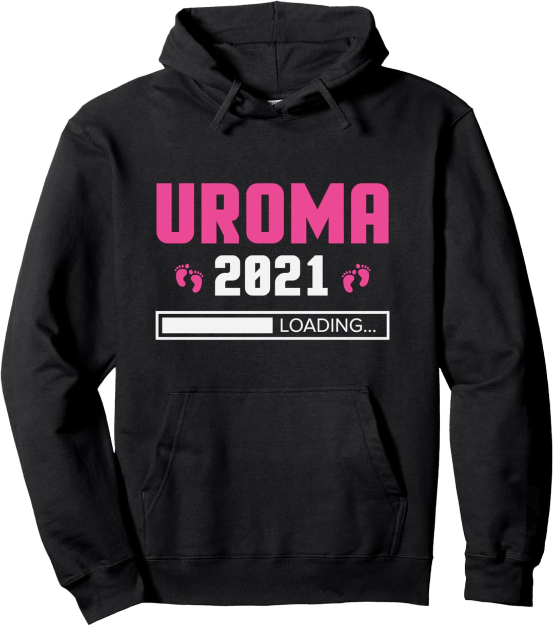 Uroma 2021 Werdende Uroma Schwangerschaft Ankündigen Pullover Hoodie