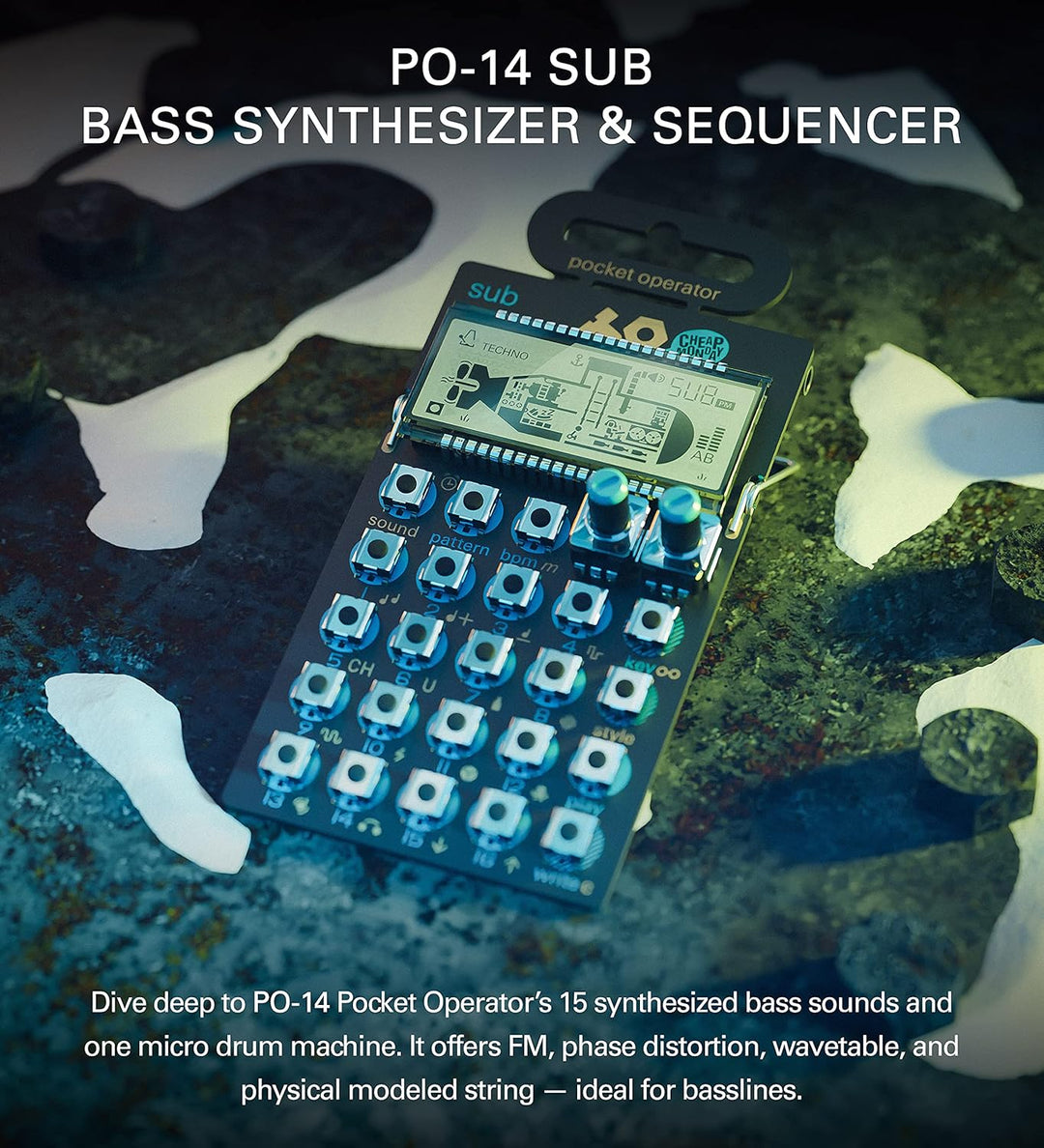 Teenage Engineering PO-14 Sub Pocket Operator - Bass-Synthesizer PO-14 Sub - Bass-Synthesizer Single