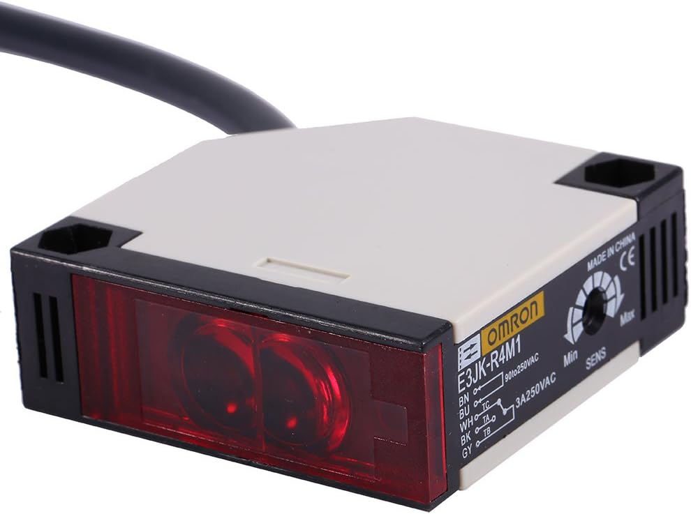 E3JK-R4M1 Wandmontierter Lichtschranken Lichtschranke Für Den Innenbereich , 5X5x2cm AC 90-250V 3A L