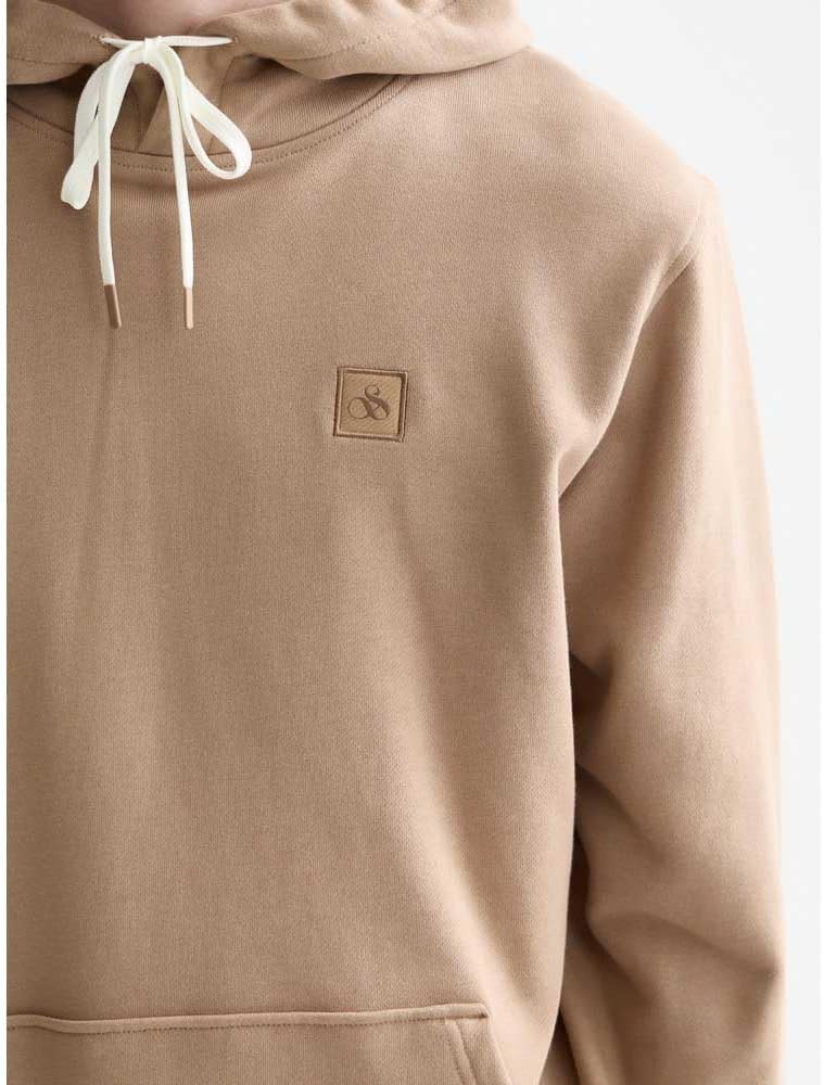 Scotch & Soda Herren Essential Badge Logo Hooded Sweatshirt M Amphora, M Amphora