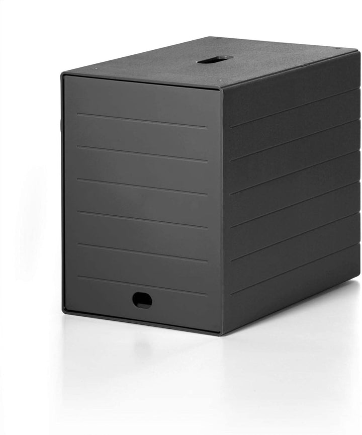 Durable Schubladenbox A4 Idealbox Plus 7 Fächer, Blauer Engel zertifiziert, 100 Prozent recycelbar,