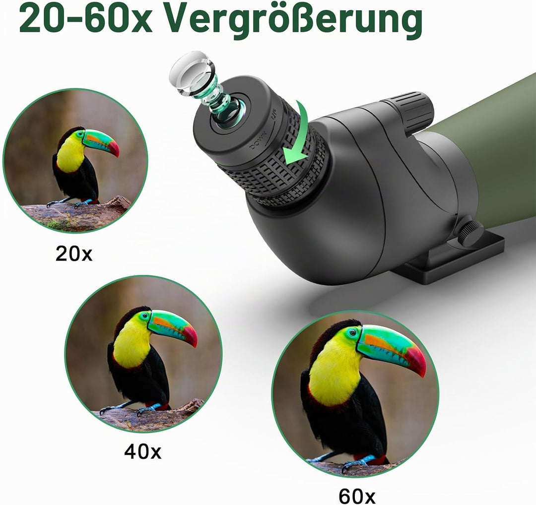 Gosky 20-60x Spektiv (80 spektiv Grün)