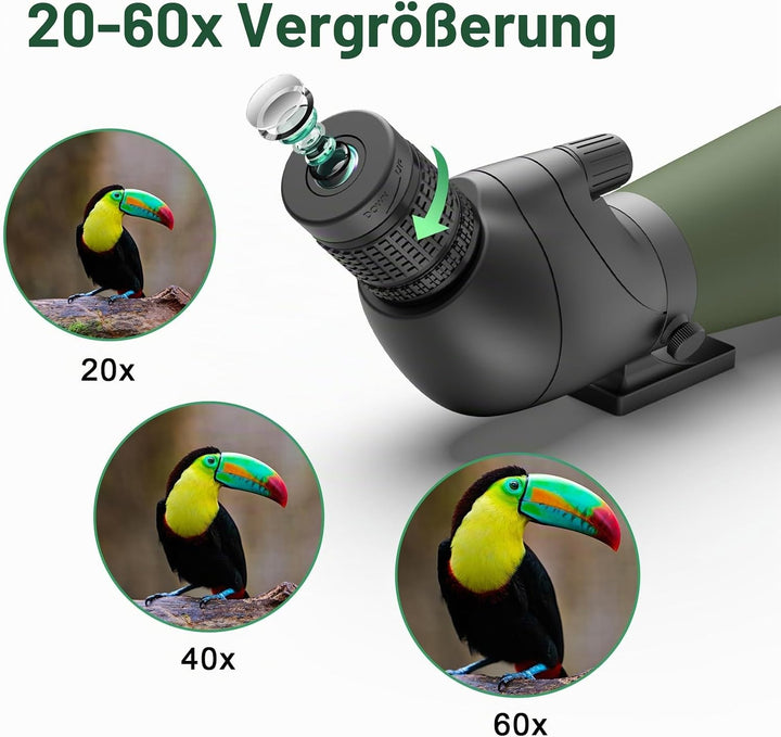Gosky 20-60x Spektiv (80 spektiv Grün)
