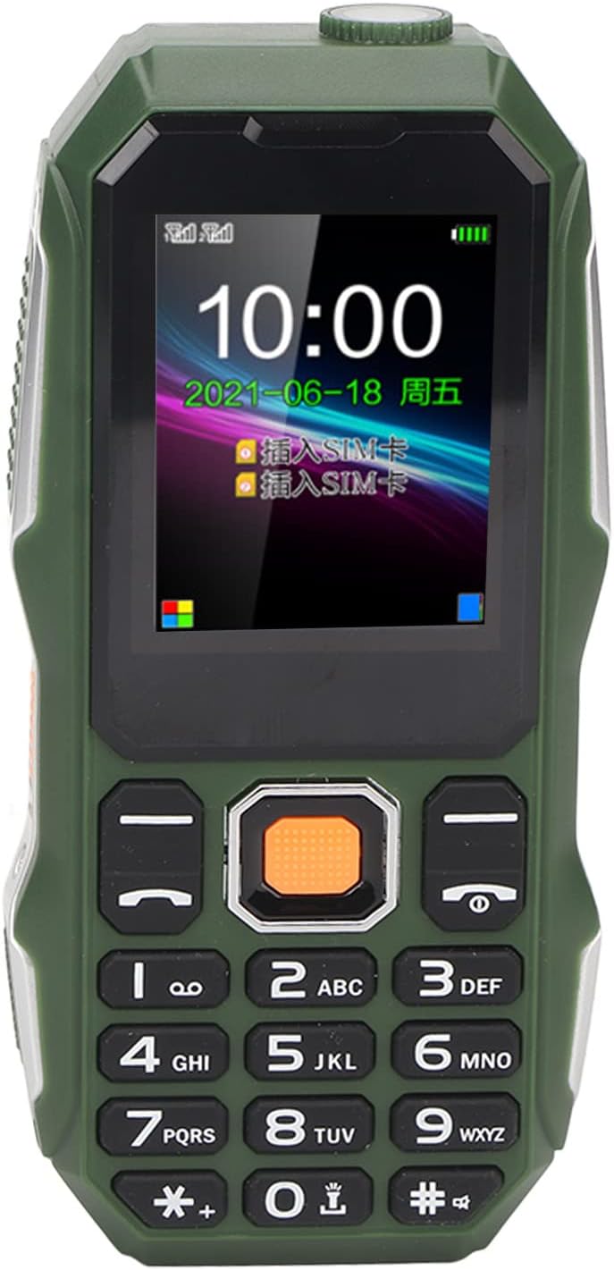 Zunate 2G Entsperrtes, Robustes Telefon, Senioren Handy mit 1,8 Zoll Bildschirm, BT Verbindung, UKW