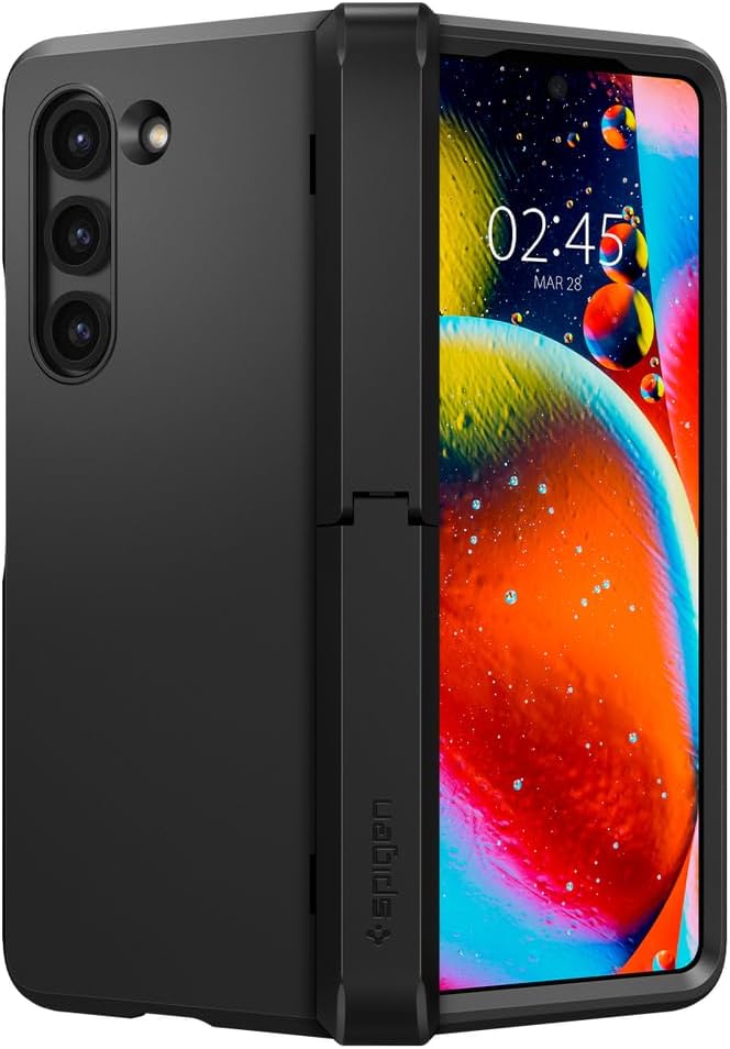 Spigen Tough Armor Pro P Hülle Kompatibel mit Samsung Galaxy Z Fold 5 -Schwarz (S Pen Nicht inklusiv