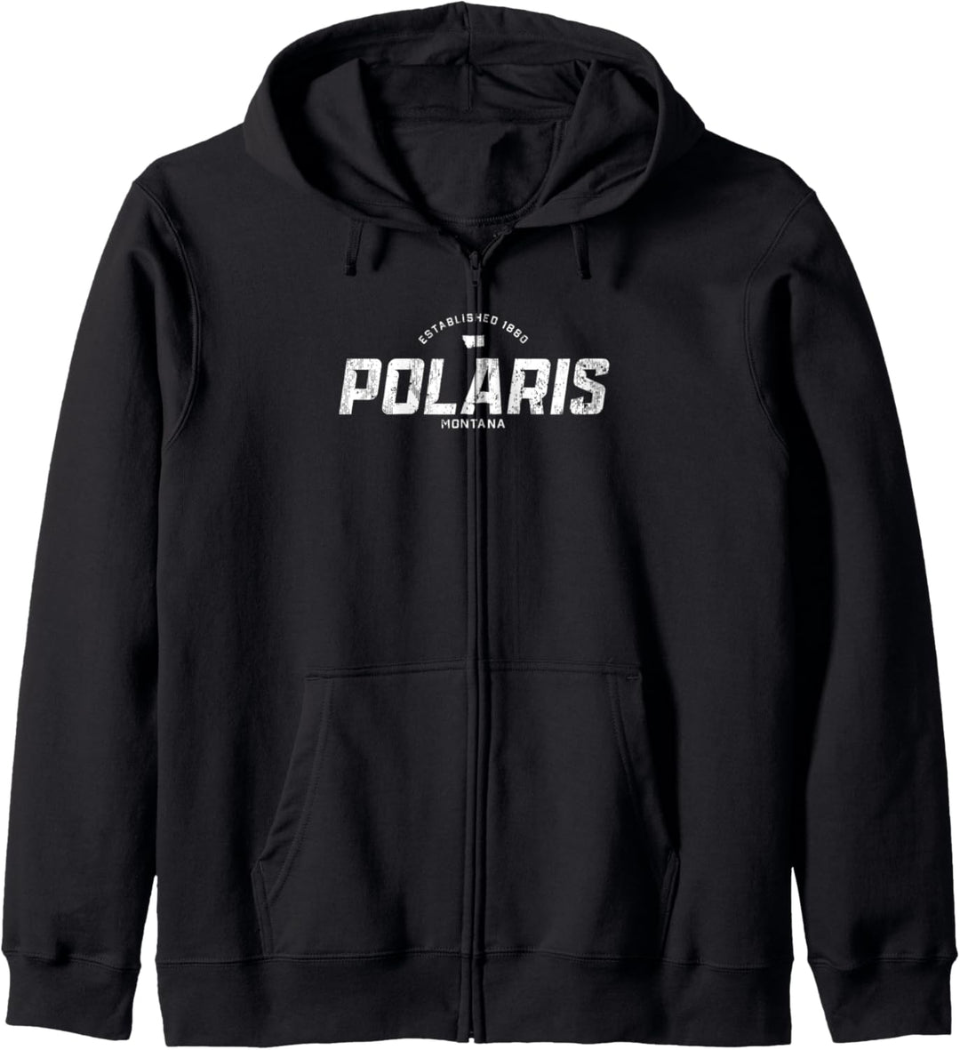 Polaris Montana MT Sportlogo im Vintage-Stil Kapuzenjacke