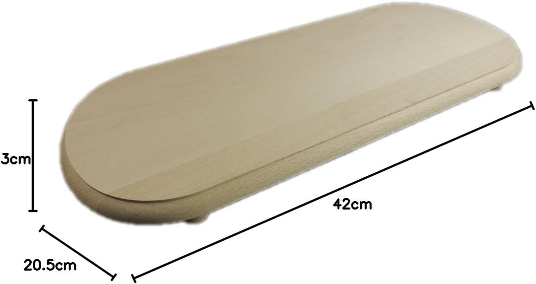 Stollenbrett mit Füssen, 42 x 20,5 cm, aus Holz