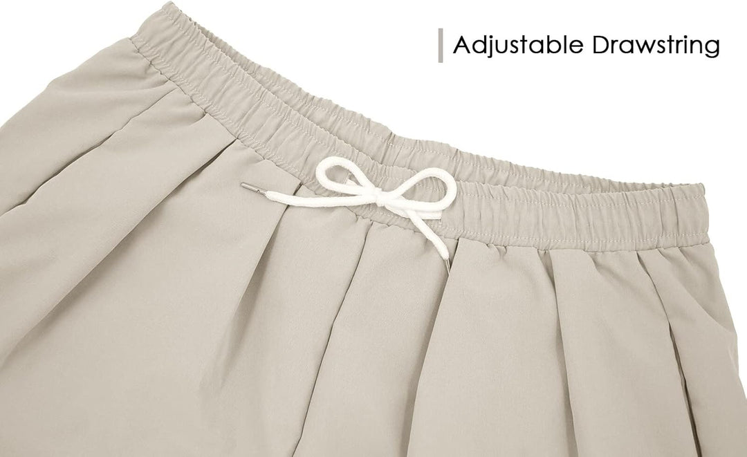 FEOYA Herren Haremshosen Baumwolle Leinen Kordelzug Leichte Haremshosen Elastische Taille Baggy Hose