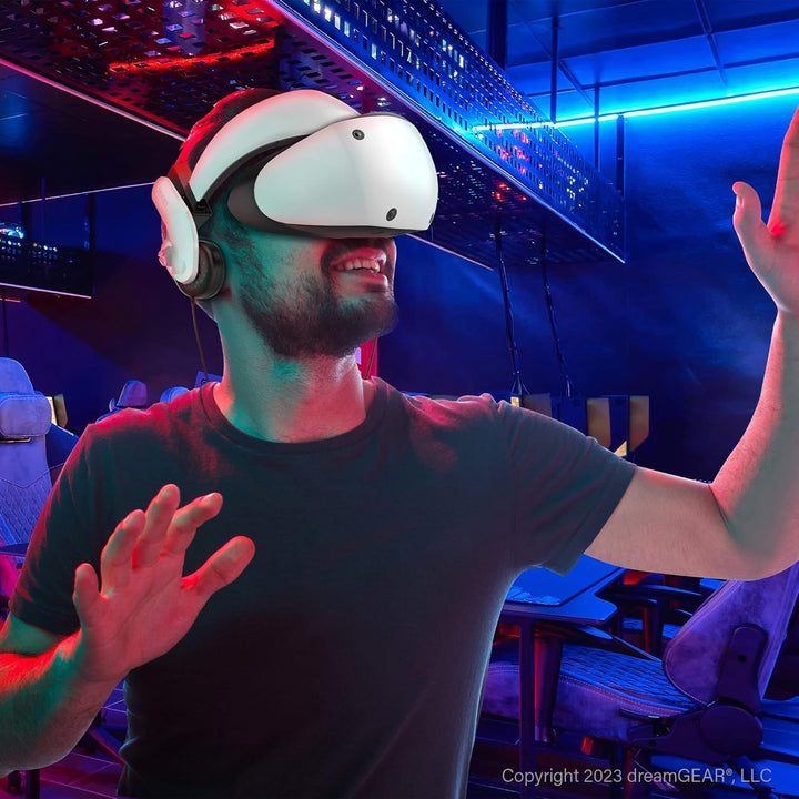 DreamGEAR Bionik Mantis VR Headphones: Compatible with Playstation VR2, Adjustable Design, Direct Co