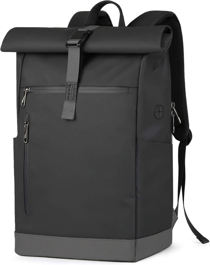 Inateck RollTop Rucksack Herren Damen 25L-30L Fahrradrucksack LaptopRucksack Schulrucksack für Uni F