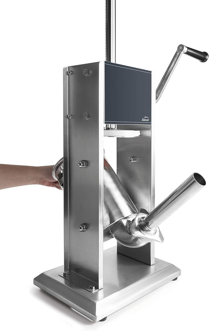 LACOR 60253 Manuelle Wurstfüllmaschine aus Edelstahl 18/10, 3 Liter, Stahl, 5.3 tons, No Color One s