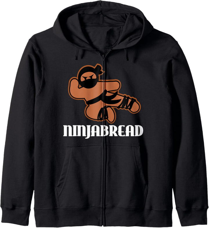 Witzig Lebkuchenmann Gingerman Ninjabread Weihnachts Keks Kapuzenjacke