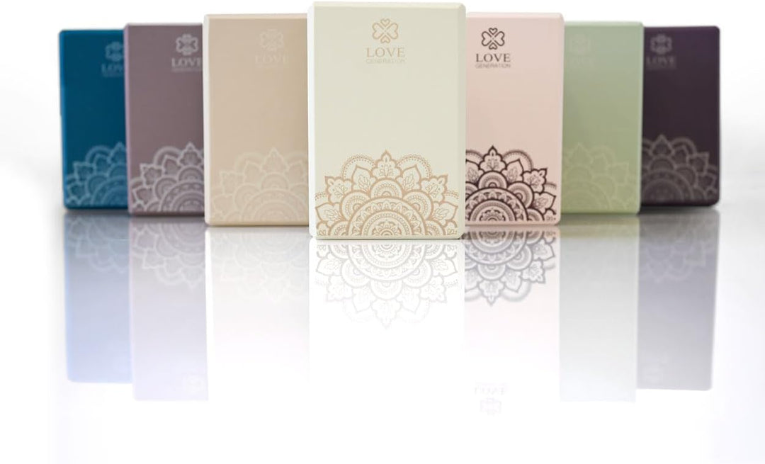 Love Generation - Yoga Block - High Density Eva - für Yoga, Fitness, Pilates und Stretching (Grün)