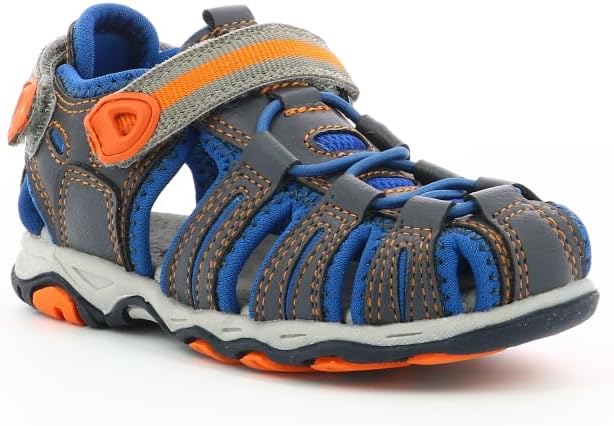 Kickers Unisex Kinder Jumange Sandale 25 EU Mehrfarbig Marineblau Orange 53, 25 EU Mehrfarbig Marine