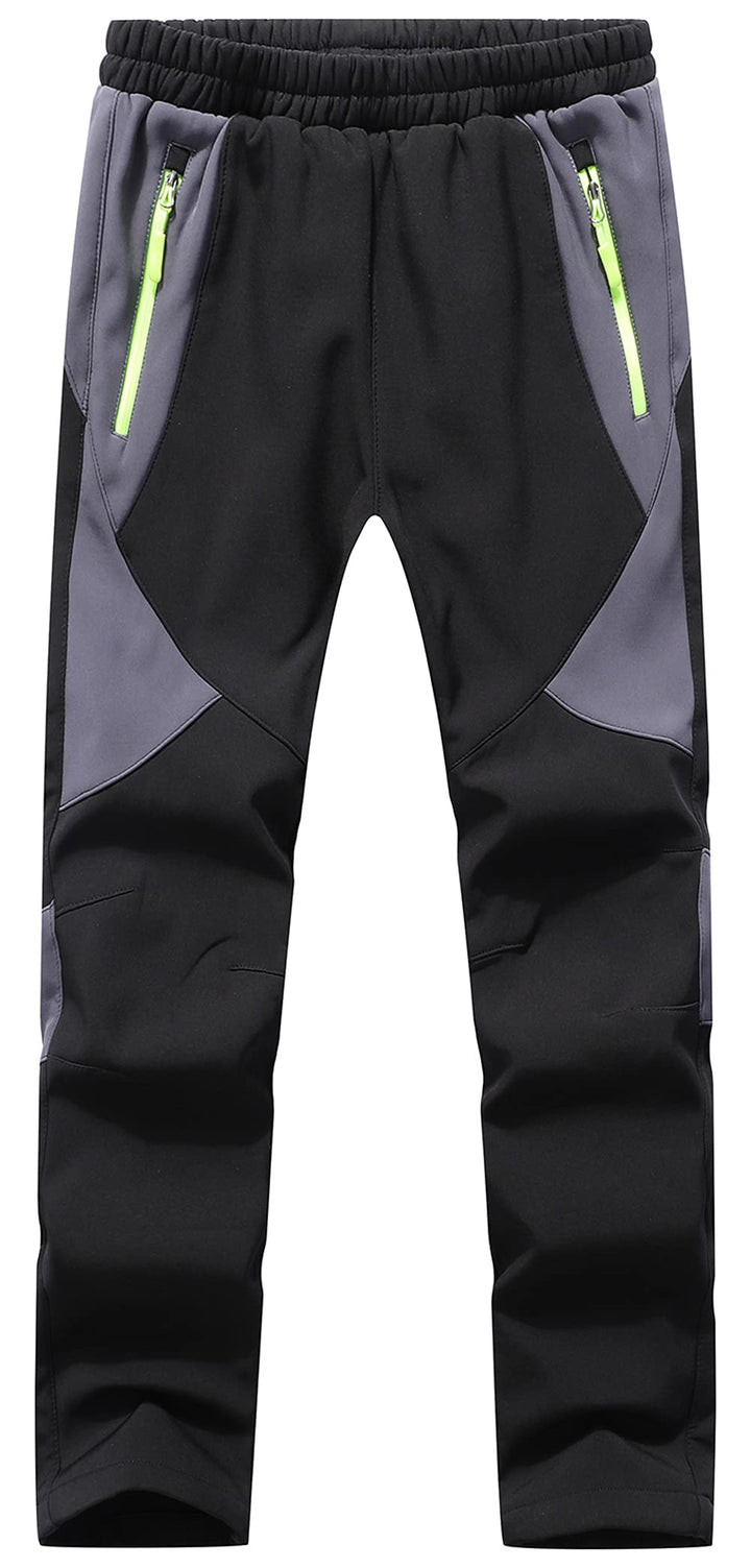 DAFENP Kinder Softshellhose Skihose Warm Gefüttert Thermohose Winter Wasserdicht Winddicht Schneehos